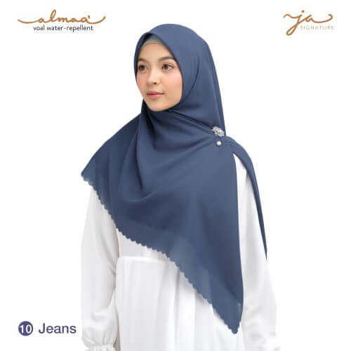 Jilbab Afra Voal Polos - Water Repellent - JAFR - Almaa' 10 Jeans